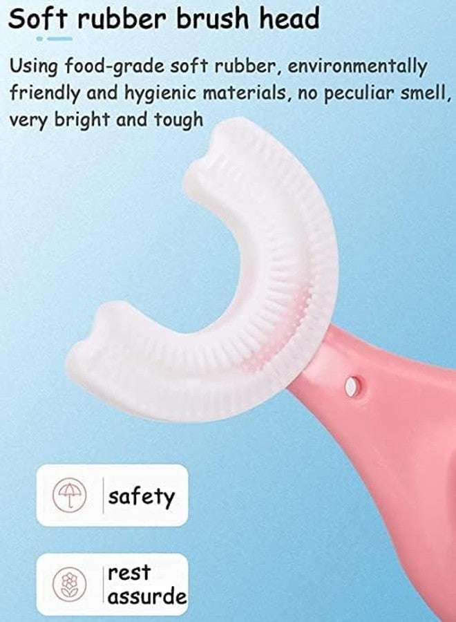 SMART VILLA TRADERS U-Shaped Kids Toothbrush, 360-Degree Soft Silicone, 2-5 Years (Pack of 1) - Image 2