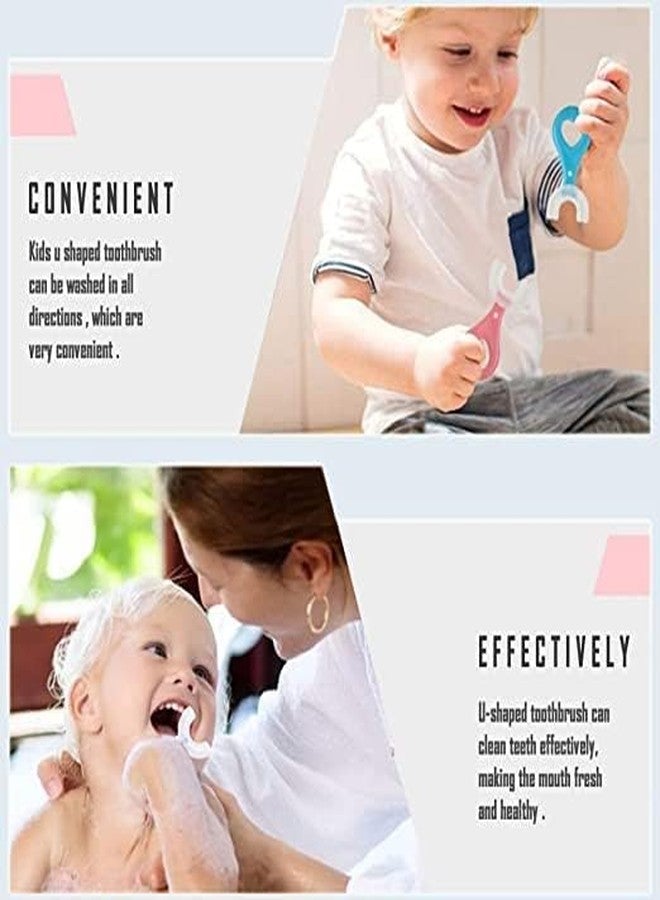 SMART VILLA TRADERS U-Shaped Kids Toothbrush, 360-Degree Soft Silicone, 2-5 Years (Pack of 1) - Image 3