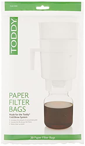 Toddy - THMPF20 Toddy Paper Filter Bags, Home Model Filters, Natural, Pack of 20 - Image 1