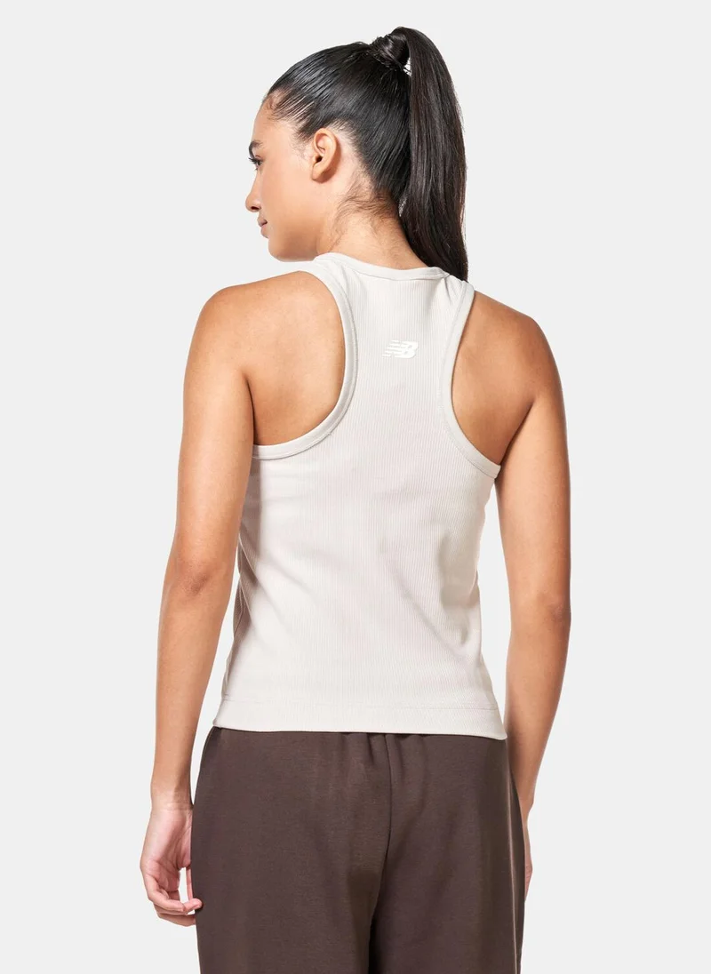 New Balance Women's Linear Heritage Racer Tank Top