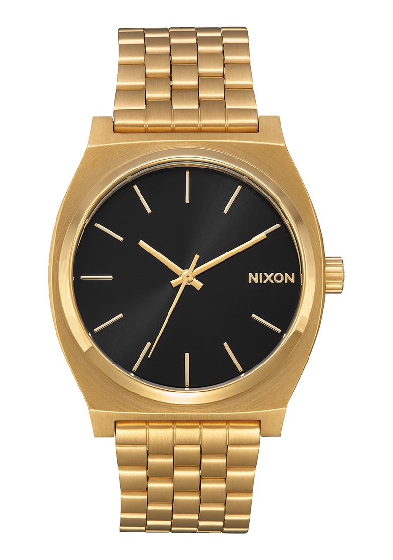 NIXON Time Teller A045-100m Water Resistant Men's Analog Fashion Watch (37mm Watch Face, 19.5mm-18mm Stainless Steel Band) - Image 1