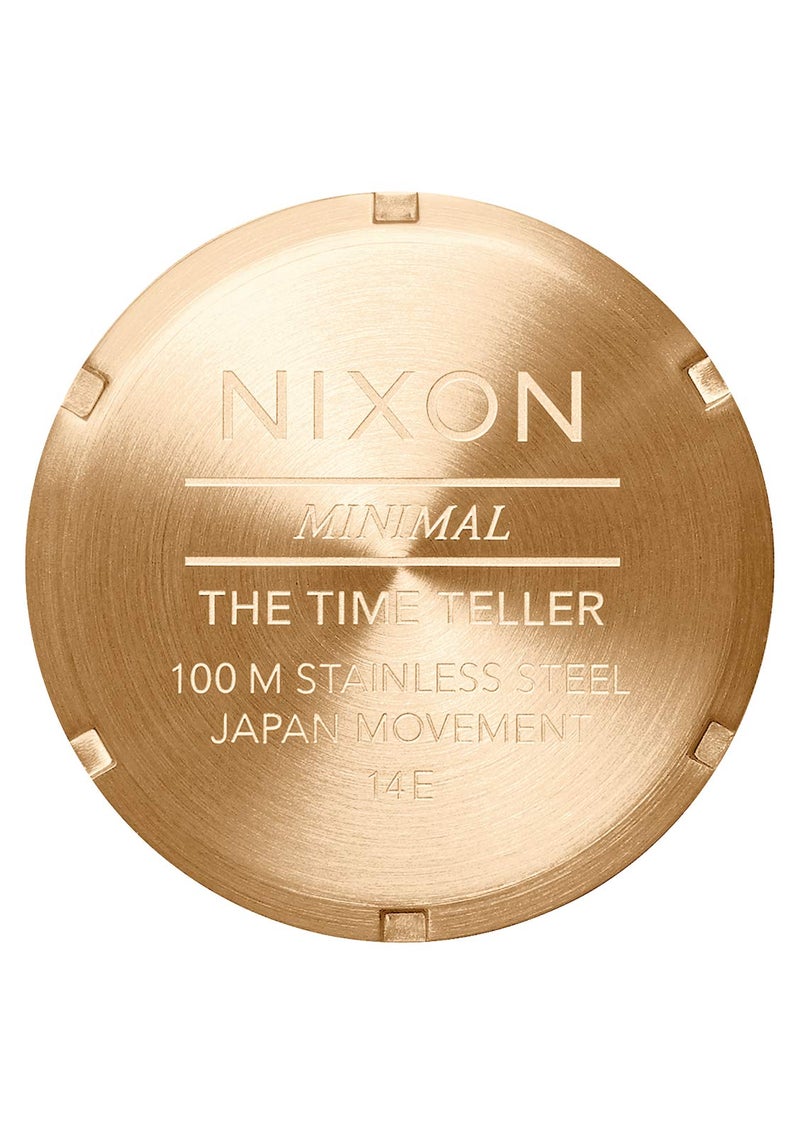 NIXON Time Teller A045-100m Water Resistant Men's Analog Fashion Watch (37mm Watch Face, 19.5mm-18mm Stainless Steel Band) - Image 4