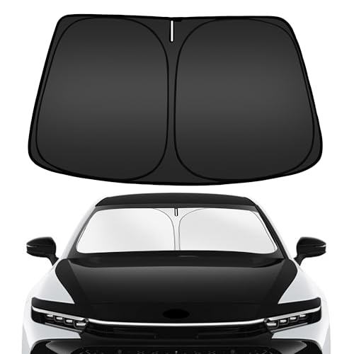 ARISMOTOR Windshield Sun Shade for Toyota Crown 2023-2025, Custom Fit Foldable Front Window Sunshade Sun Visor Protector, Block UV Rays Keep Your Car Cooler - Image 1