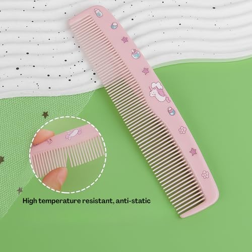 Flavizo 3 Pcs Hair Brush Set for Kids Girls, Paddle Comb with Tail Comb and Detangling Brush, Gentle Hair Comb for Children Styling - Image 4