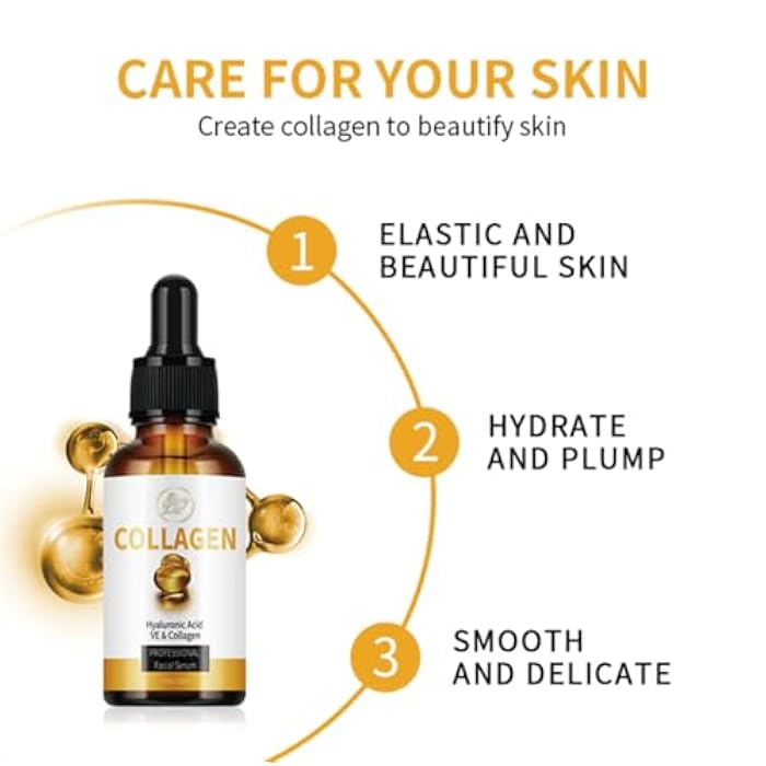 RaNa Facial Serum. Collagen Hyaluronic Acid with Vitamin E, Lifting, Moisturizer, Whitening, Nourishing - Image 3