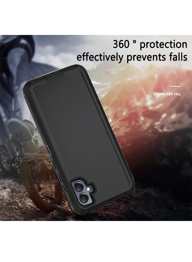 SNBFA Samsung Galaxy A05 4g Case, Protective Cell Phone Cover, Super Military Grade Duty Hard Shockproof Armor Protector Case Cover Accessory with Belt Clip Holster for Samsung Galaxy A05 4g, Black - Image 4