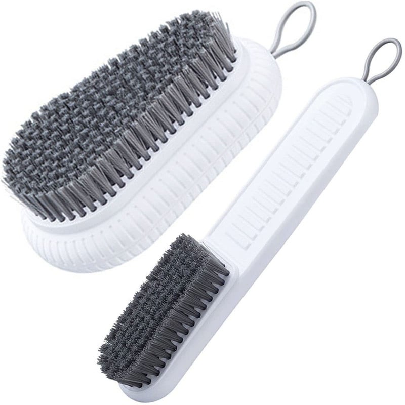 Selaurel Cleaning Brush Soft Bristle Brush Laundry Scrub Brush Clothes Underwear Shoes Scrubbing Brush Easy to Grip Household Cleaning Brushes Tool for Countertops Bathtubs White - Image 3