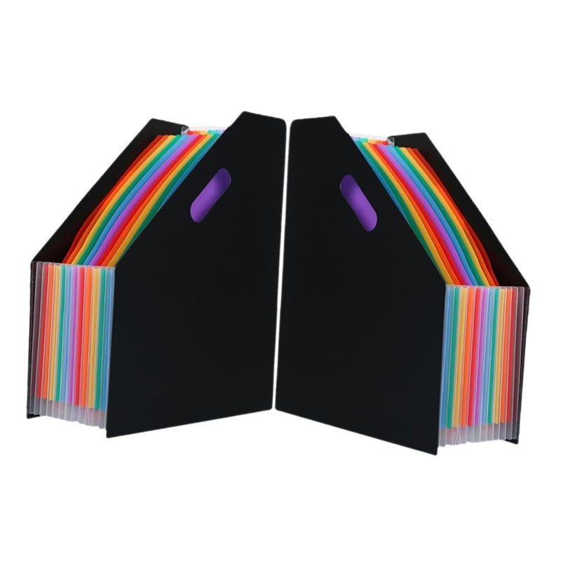 2 Pack Accordion File Folder Organizer For Documents Receipts A4 Size - Image 2