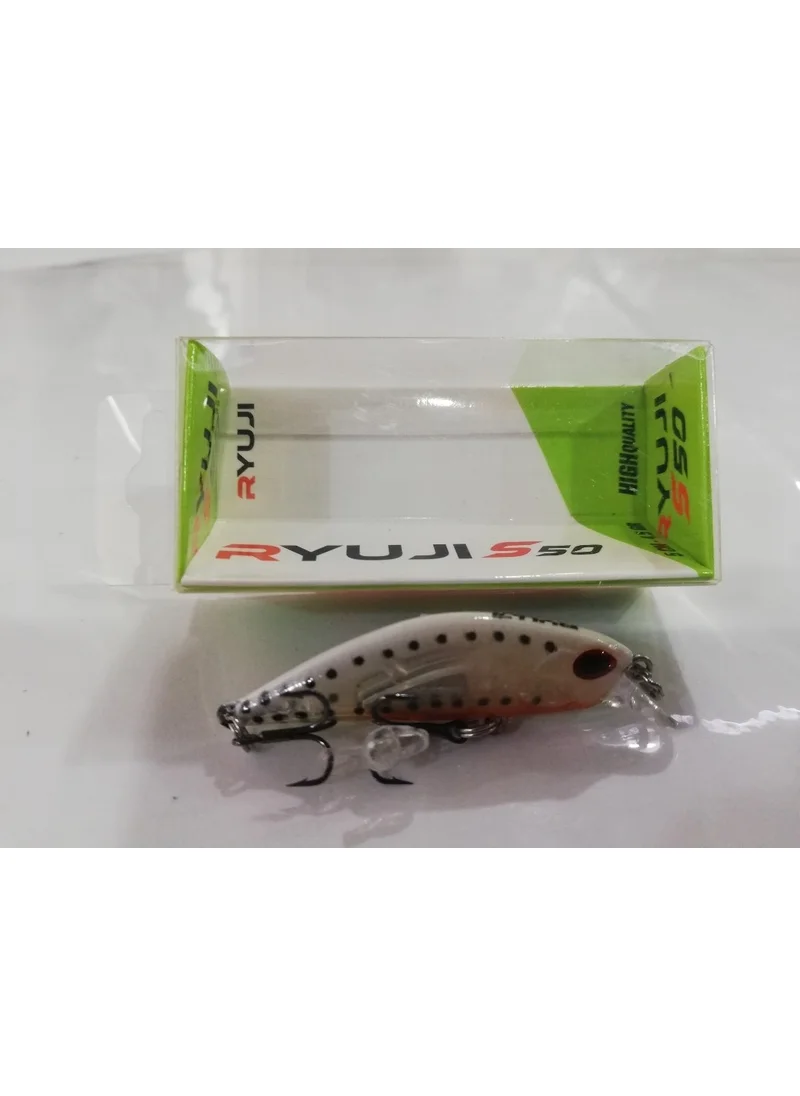 Ryuji S 50 5cm 4,5gr Sinking Model Bait - Ghost Shrimp Glow