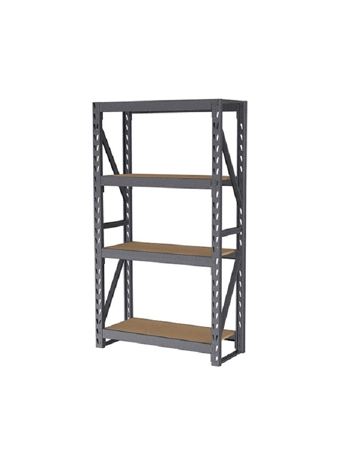 Tactix High-Quality and Durable Freestanding Shelf Rack Grey and Brown 183 x 104 x 43 cm 329030 