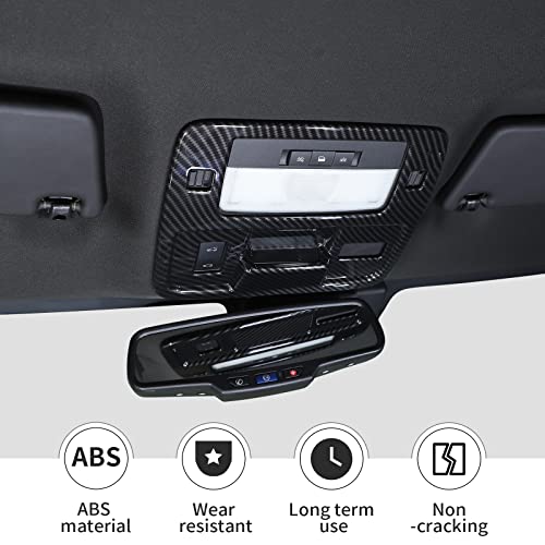 Jimen Reading Light Panel Cover Trim for 2010-2015 Chevrolet Camaro, Inner Accessories (Carbon Fiber) - Image 2