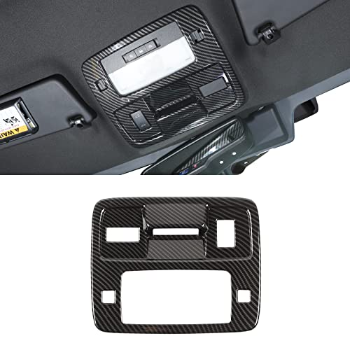 Jimen Reading Light Panel Cover Trim for 2010-2015 Chevrolet Camaro, Inner Accessories (Carbon Fiber) - Image 1