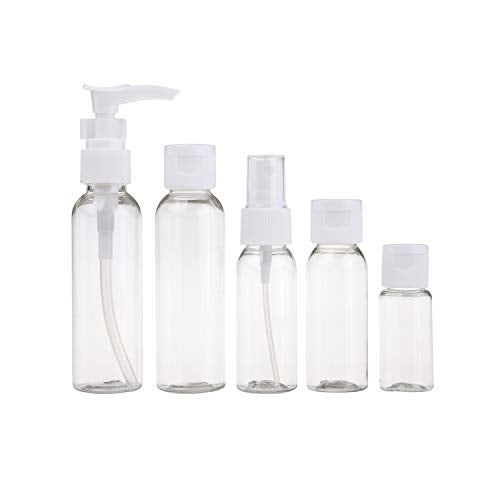 Kare Kind Travel Bottle Set - Refillable - TSA/Airline Approved - 8 Bottles and 9 Jars - 3 Tools (Pipette, Funnel and Mini Spatula) - for Downsized Portions of Your Favorite Cosmetics, Lotions and Creams - Image 3