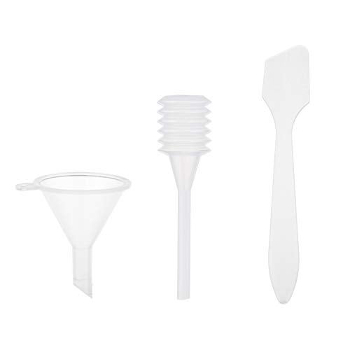 Kare Kind Travel Bottle Set - Refillable - TSA/Airline Approved - 8 Bottles and 9 Jars - 3 Tools (Pipette, Funnel and Mini Spatula) - for Downsized Portions of Your Favorite Cosmetics, Lotions and Creams - Image 5