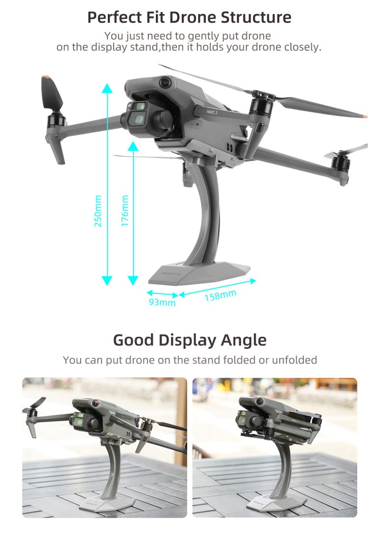 SYOSI RC Drone Desktop Display Stand, Collection Support Base Mount for DJI Mavic 3 / Mavic 2 / Mavic Pro Series Drones - Image 2