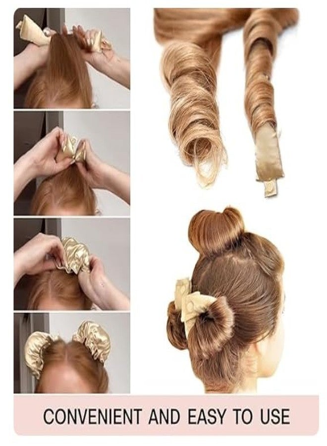 PAREEK Hair CurlingTrendy Heatless Haircurls Bon Bon set for All Hair Types, Overnight Curls, Long Straight Curved Styles, Step-by-Step Tutorial, Pink PACK OF 2 - Image 3