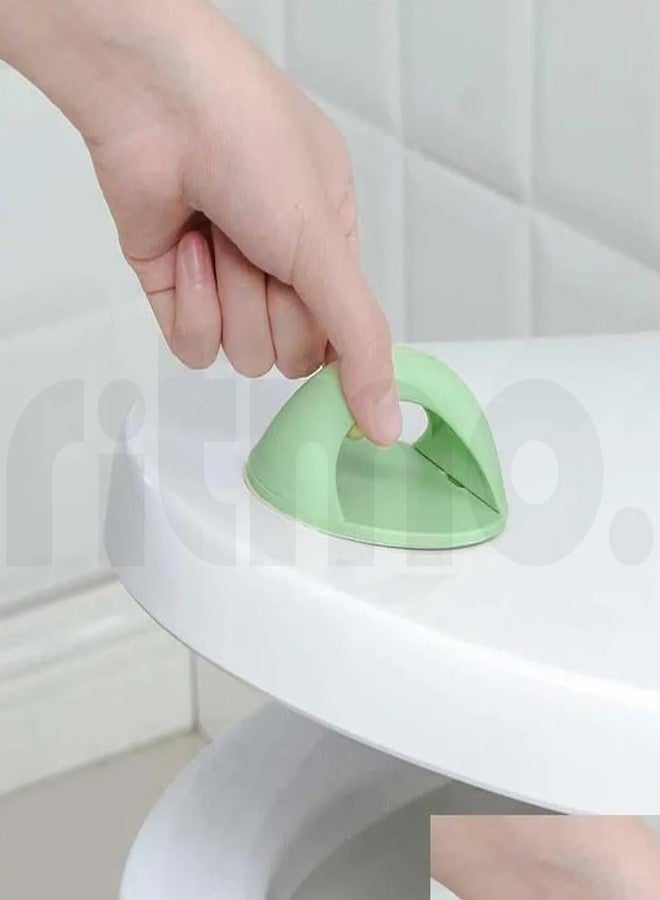 Ritmo 6 pcs/Round Window Simple Adhesive Handle for Sliding Window, Cabinet, Kitchen, Drawer Door PVC Handles - Image 2