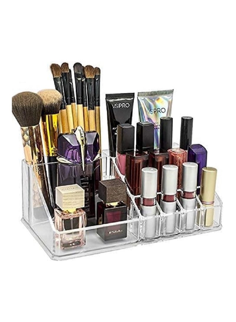 Generic Acrylic Makeup Organizer - Brush Holder, Lipstick Organizer, Cosmetic Accessories Display Stand - Image 1