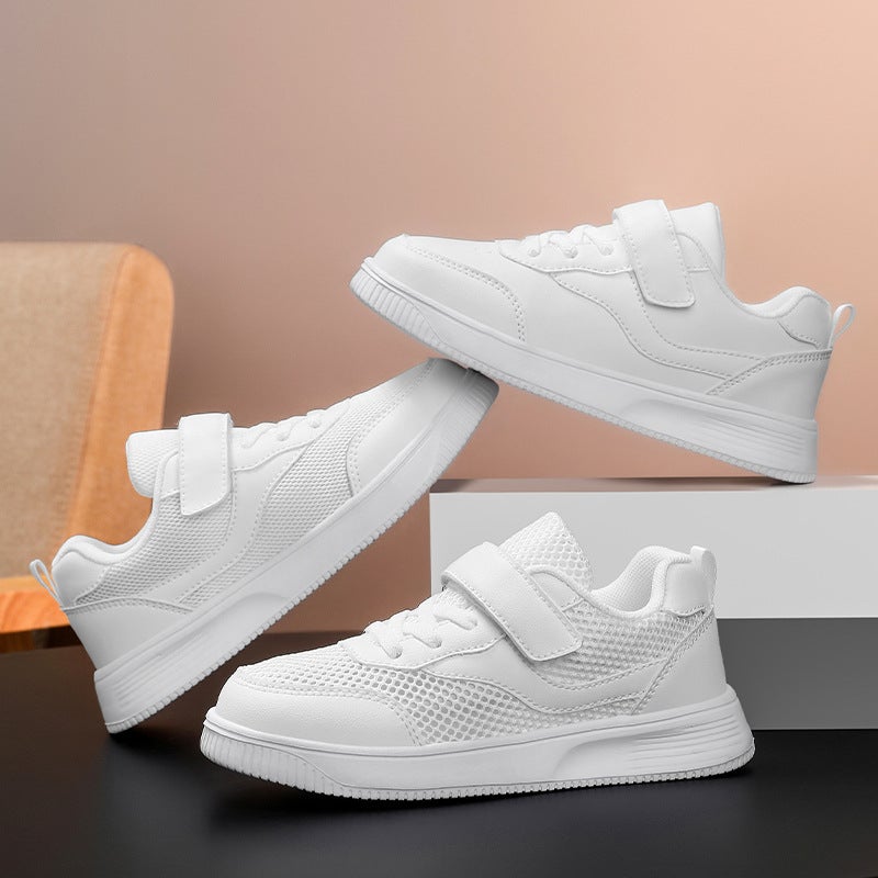 Children'S White Shoes 2025 Boys' Sports Shoes Breathable Girls' Sneakers Kindergarten Children'S Day Performance Shoes - Image 3
