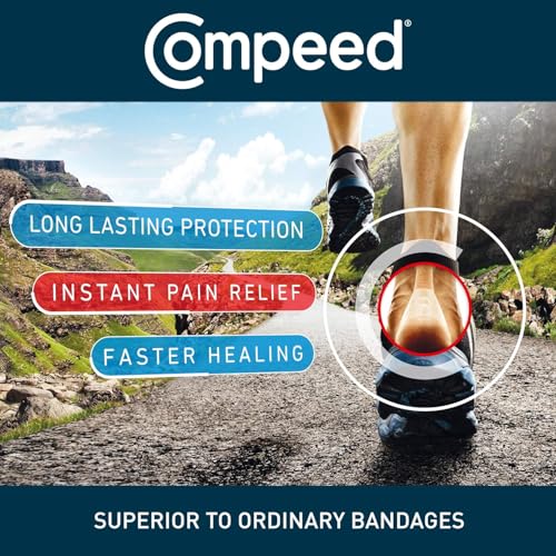 Compeed Advanced Blister Care Pads, Hydrocolloid Gel Cushions for Instant Pain Relief and Faster Healing, Sports Mixed Sizes, 9 Count (2 Packs) - Image 5