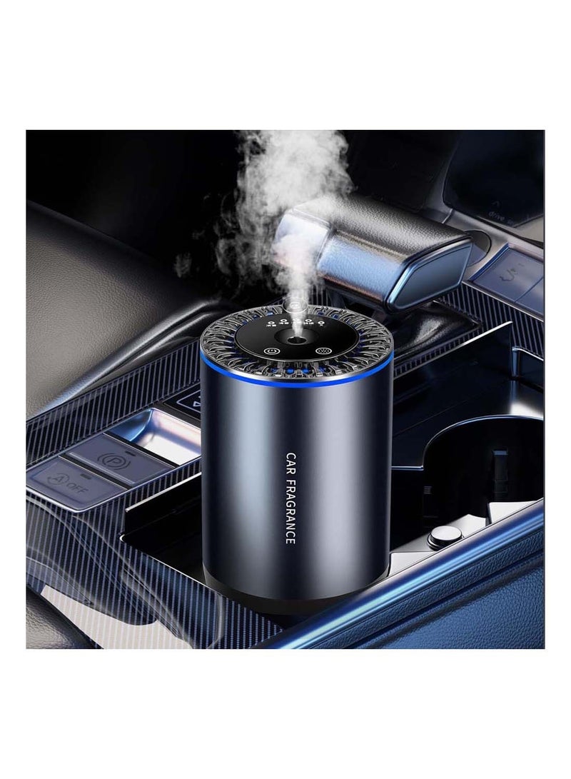 دبليو تيك WTech Car Frangnance Diffuser USB Mini Hummidifier بالموجات فوق الصوتية ناشر الزيت العطري منعش الهواء Cool Mist لغرفة نوم مكتب السيارة - أسود) - Image 2