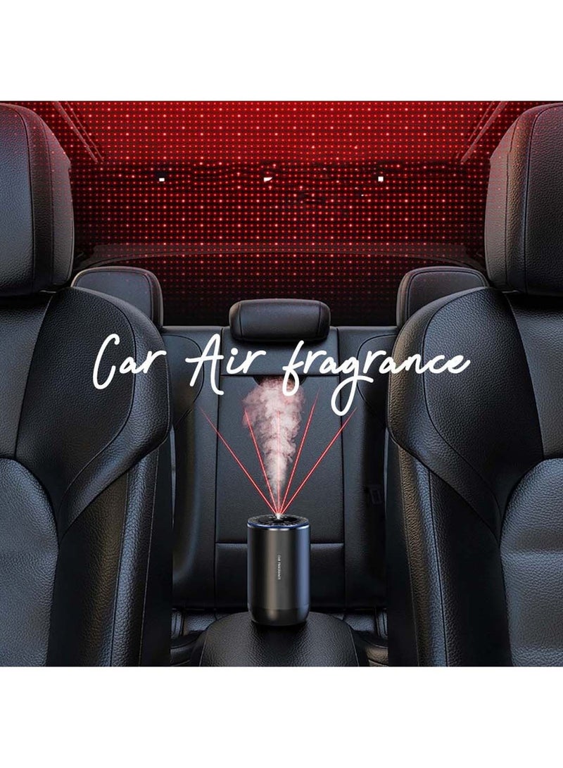 دبليو تيك WTech Car Frangnance Diffuser USB Mini Hummidifier بالموجات فوق الصوتية ناشر الزيت العطري منعش الهواء Cool Mist لغرفة نوم مكتب السيارة - أسود) - Image 3