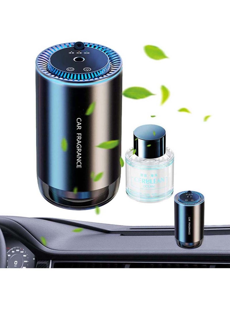 دبليو تيك WTech Car Frangnance Diffuser USB Mini Hummidifier بالموجات فوق الصوتية ناشر الزيت العطري منعش الهواء Cool Mist لغرفة نوم مكتب السيارة - أسود) - Image 4