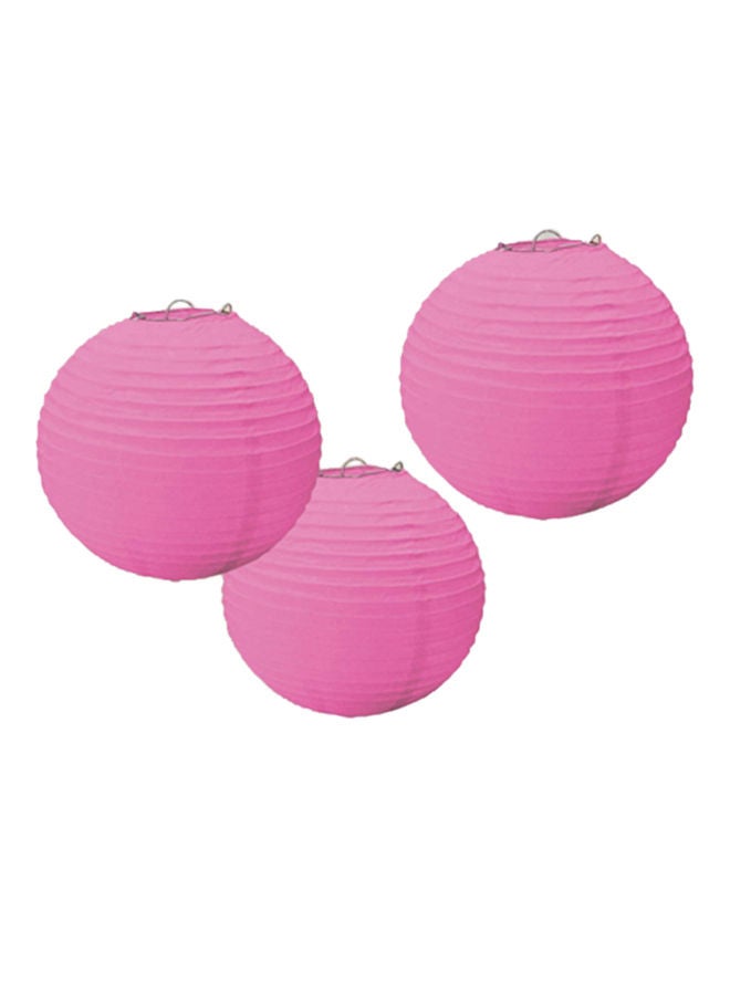 Amscan 3-Piece Round Paper Lanterns 9.5inch - Image 1