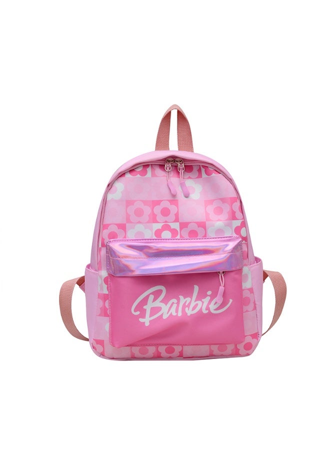 Barbie Princess Pink Children's Backpack Kindergarten Schoolbag Girl Cartoon Cute Baby Backpack Lightweight Travel Student Backpack