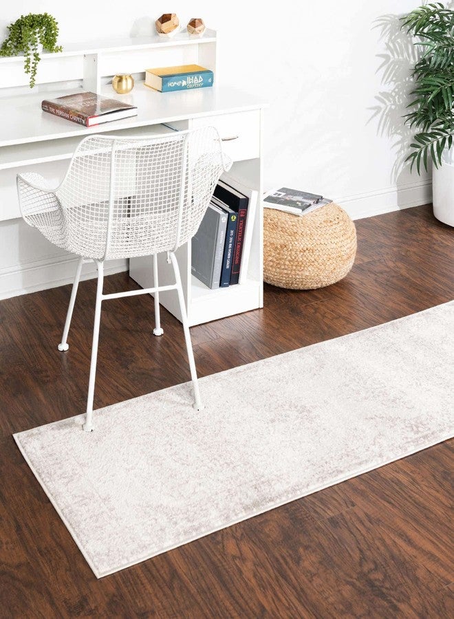Unique Loom Oxford Collection Area Rug - Bodleian (2' x 6' 1" Runner, Ivory/ Gray) - Image 4