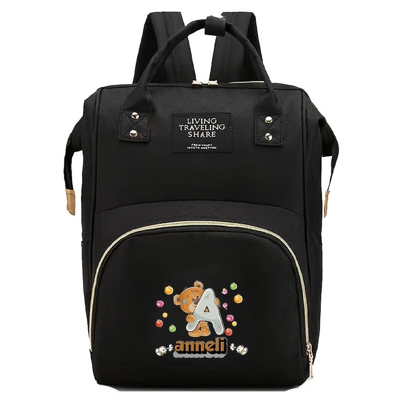 Custom Mommy Backpack Diaper Bag Travel Essentials Large Capacity Nursing Organizer Style K - Image 5