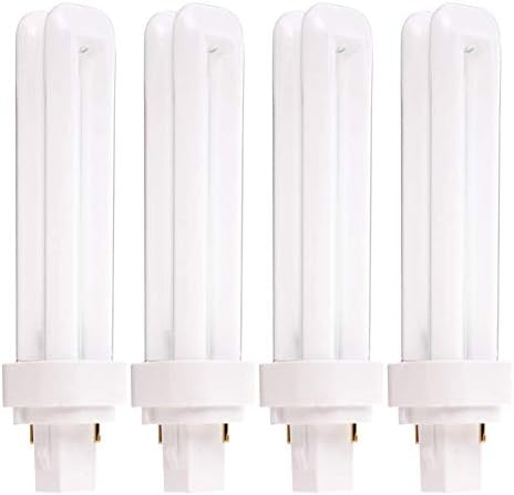 KOR 4 Pack PL18W2U2P827 18Watt Double Tube G24d2 2 Pin Base 2700K CFLPlugin Replacement for Sylvania 21109  20676 CF18DD827ECO  GE 97577 F18DBX827ECO  Philips 383166 PLC18W27USAALTO - Image 1