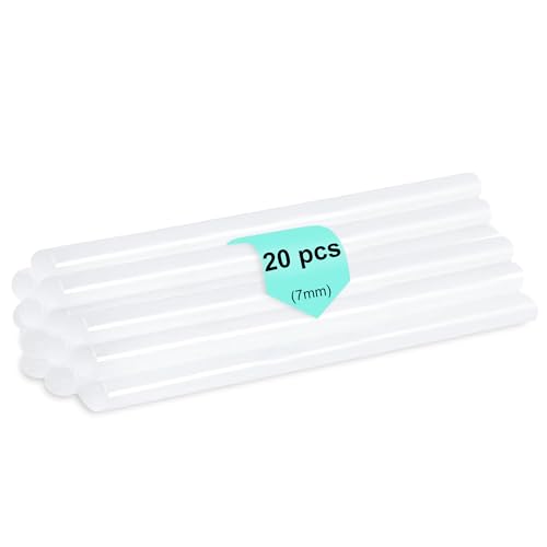 GLUN® Glue Sticks, 7mm Transparent Glue Gun Sticks, 20 Piece for DIY Craft Work, Gift Decoration Electronics Repairing & Home Use - Image 1