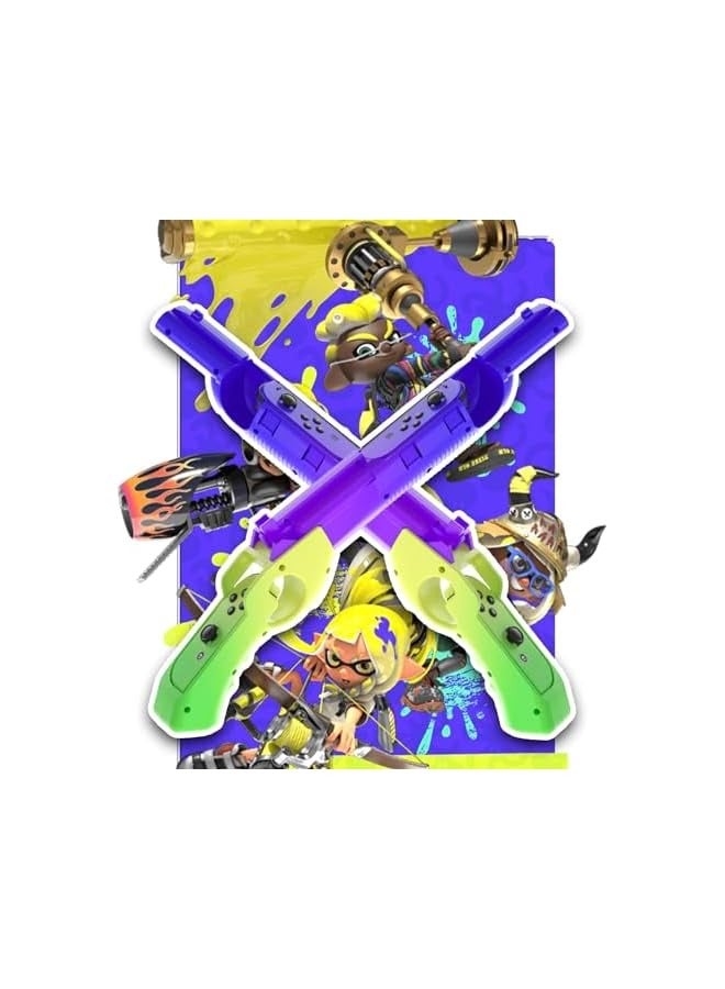 PROMASS Game Gun Compatible with Switch/OLED, Replacement Gun Controller Gaming Accessory for N-Switch Shooting Games, Replacement for Joy-Con Gun Controller Game, (Splatoon 3) - Image 5