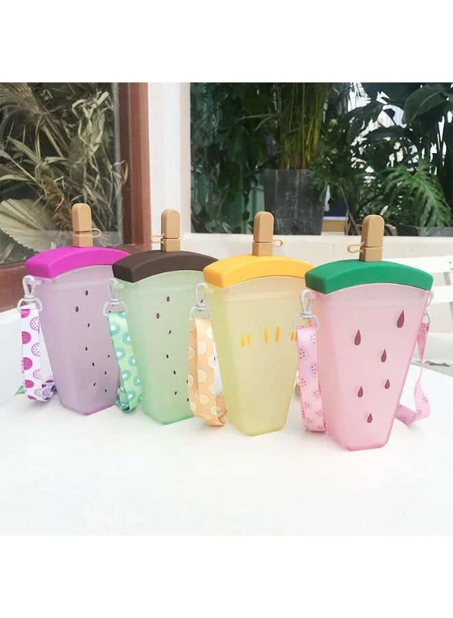 Ice cream thermos with straw, 300 ml
