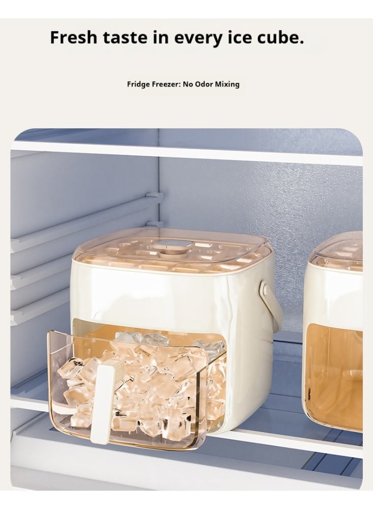 Double-Layer Press Ice Cube Tray with Storage, 48-Grid Ice Maker Bucket for Home - Image 4