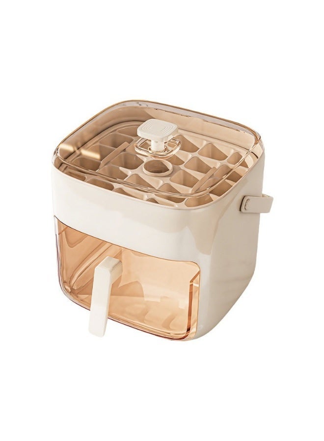 Double-Layer Press Ice Cube Tray with Storage, 48-Grid Ice Maker Bucket for Home - Image 1