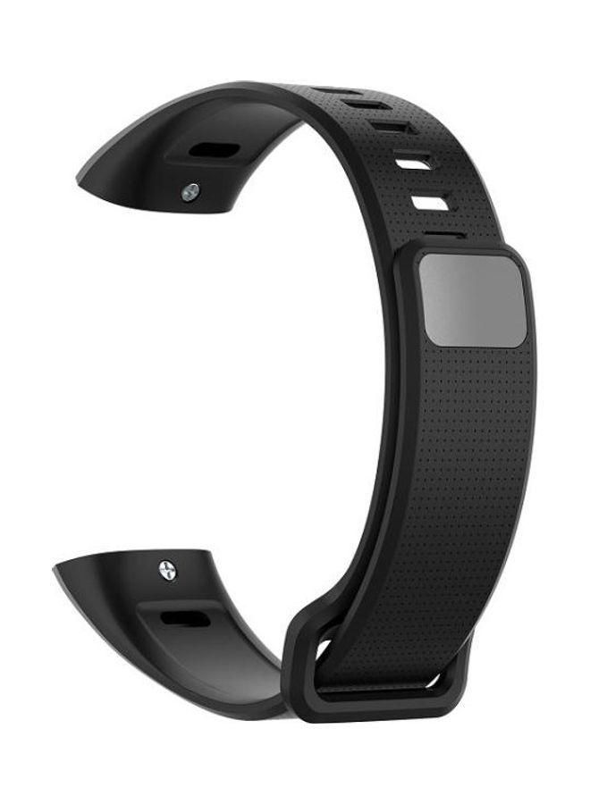 NIBEMINENT For Huawei Band 2 Pro / ERS-B19 ERS-B29 Sports Bracelet Silicone Strap Black  - Image 4