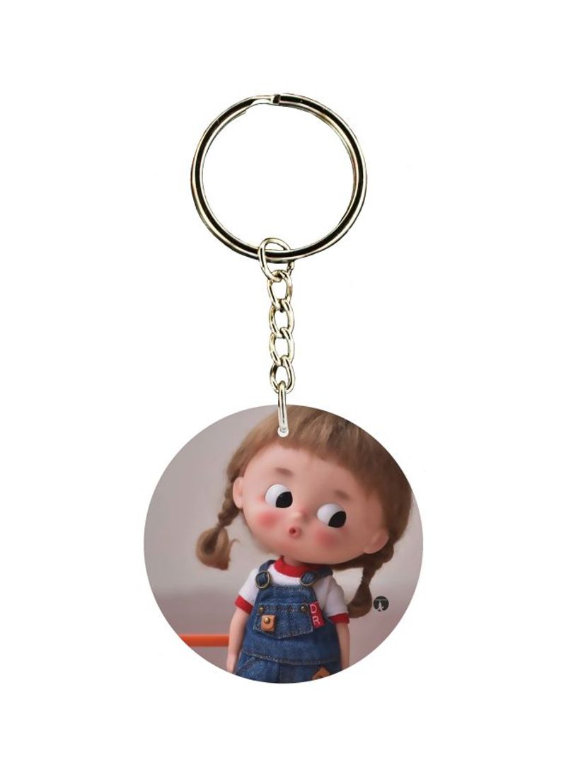 RKN Doll Printed Double Sided Keychain
