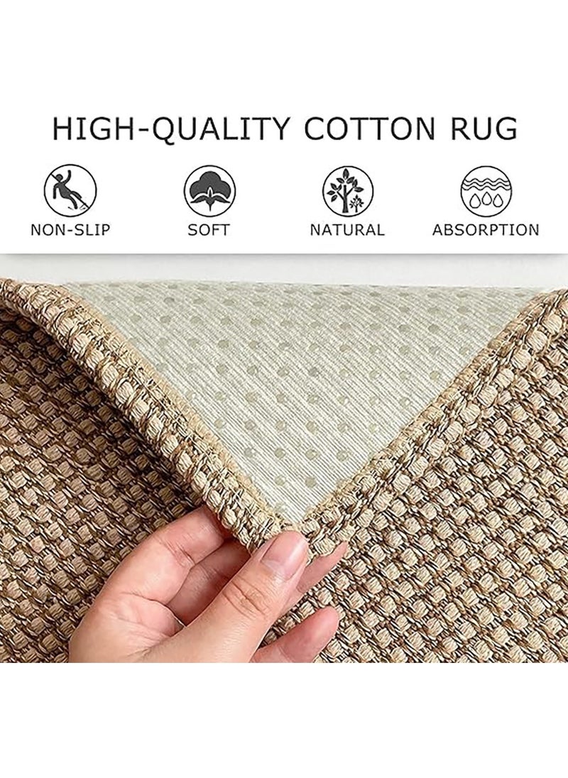 Generic - Boho Area Rugs 200x300cm Water-proof Modern Large Rug Non-Slip Carpet Multisize Geometric Pad Oriental Mat for Dining Room Home Bedroom Living Room Decor (A) - Image 1