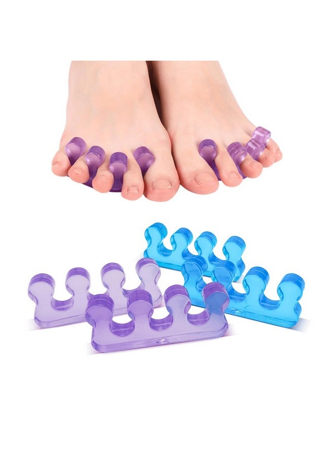 SUNFATT Toe Separators for Pedicure,Toe Separators for Women,Pedicure Toe Spacers for Separating Toenails or Nails,Easy Finger and Toenail Polish Grooming,Soft Gel Toe Spacers Pedicure Kit. - Image 1