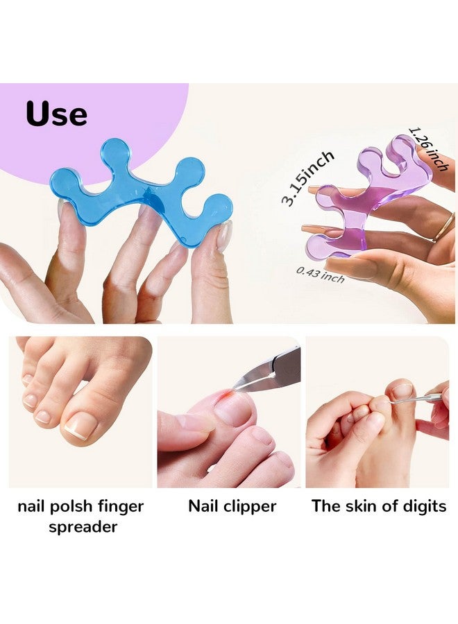 SUNFATT Toe Separators for Pedicure,Toe Separators for Women,Pedicure Toe Spacers for Separating Toenails or Nails,Easy Finger and Toenail Polish Grooming,Soft Gel Toe Spacers Pedicure Kit. - Image 2