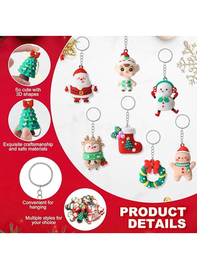 20 pieces - Christmas Rubber Keychains Bulk - Image 2