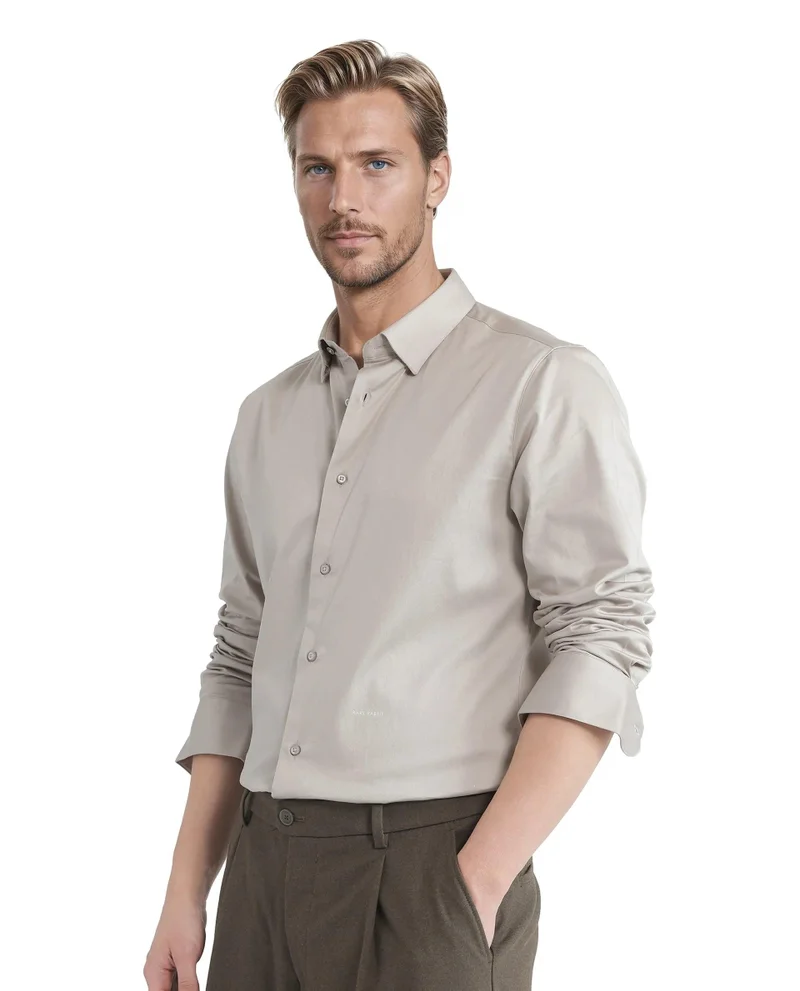 Rare Rabbit Men's Regular Fit Plain Shirt