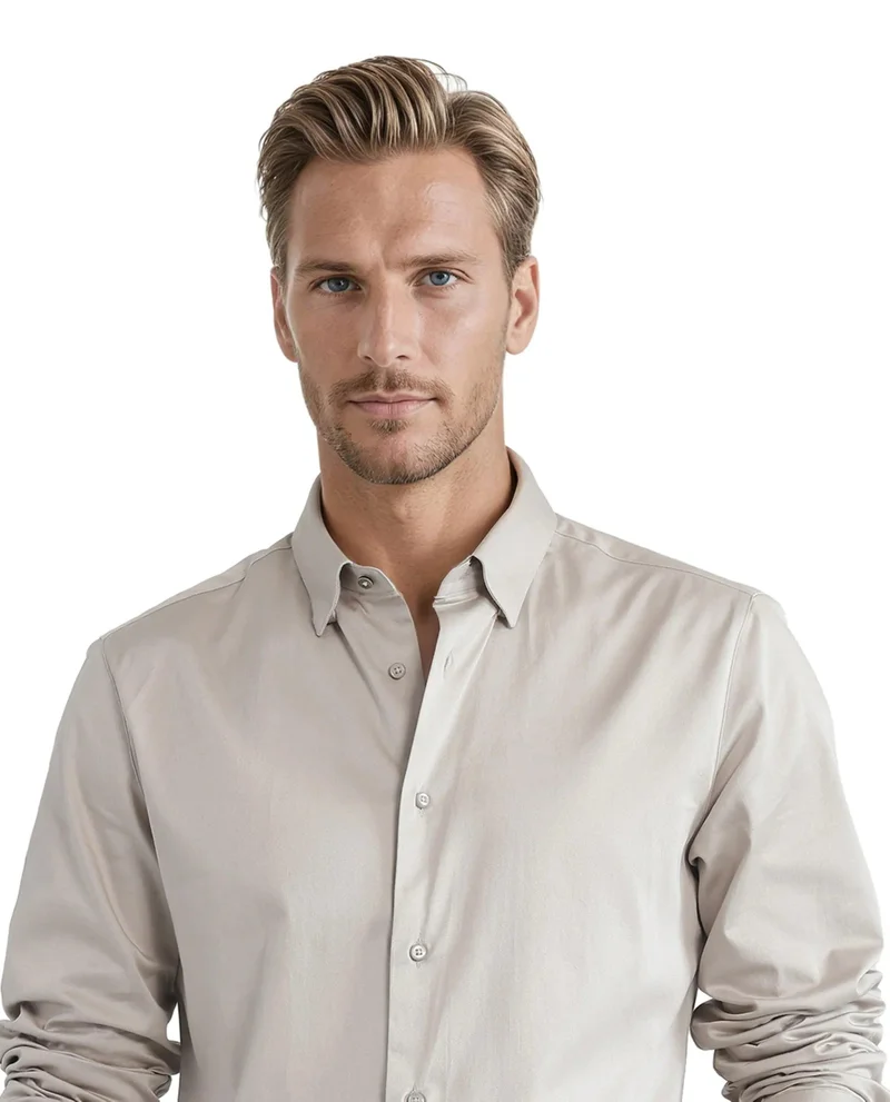 Rare Rabbit Men's Regular Fit Plain Shirt