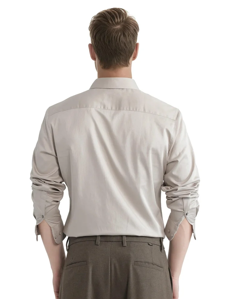Rare Rabbit Men's Regular Fit Plain Shirt