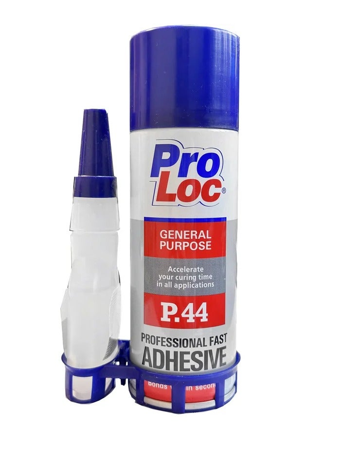 PROLOC Universal Express Glue 2-Component Activator (400ml + 100g) – High Viscosity, Fast-Curing Cyanoacrylate Adhesive for Wood, Plastic, Rubber, and Leather - Image 1