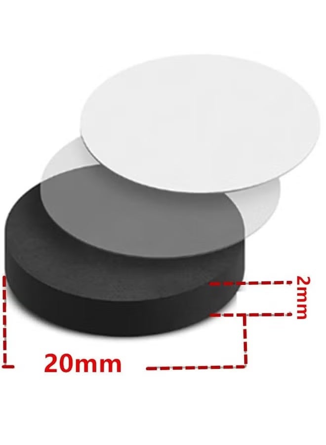 100 Pcs Round Magnets with Adhesive Backing Flexible Self Adhesive Magnets for Crafts Small Sticky Magnetic Dots for Hanging Light Objects DIY School Office Home - Image 2