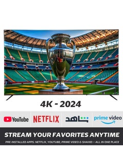 GeneralGold General Gold Smart TV 70" QLED 4K UHD, 2024 NEW Model, WebOS Television, WiFi Bluetooth, Voice Recognition, Frameless Design, Netflix, YouTube, Prime Video  - Image 3