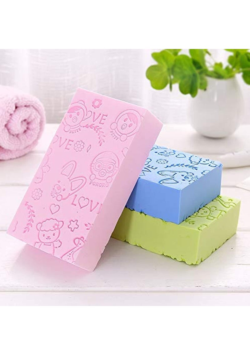 Oasisgalore 3 Pcs Ultra Soft Exfoliating Sponges, PVA Bath Sponges for Kids & Adults, Body Cleansing Supplies  - Image 1